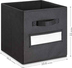 artsdi Fabric storage cubes 11 Inch Cube Storage Bin, Cube storage