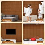 Nuanchu 32 Pcs 3D Slat Wall Panels 12 x 12 Inch PVC Fluted Textured Panel - Image 7