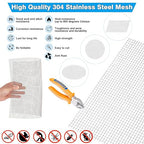 Valchoose Upgraded 2Pack Mesh Screen Crimped 304, 5 Mesh 11 X 14.2 inch - Image 6