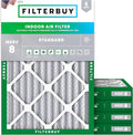 Filterbuy 17x22x2 Air Filter MERV 8 Essential Dust & Allergy Defense, by Filterbuy