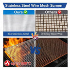 2 Pack 304 Stainless Steel Wire Mesh Screen 20 Mesh 11.8 x 11.8 Inch Metal - Image 3