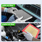AUTOKAY Engine & Cabin Air Filter Set Fits - Image 7