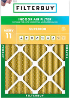 Filterbuy 16x20x4 Air Filter MERV 11 Superior Pet & Allergy Defense, by Filterbuy
