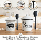 Bacon Grease Container with Strainer - Image 3