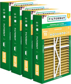 Filterbuy 16x25x5 Air Filter MERV 11 Superior Pet & Allergy Defense, Pleated by Filterbuy