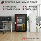 Sysracks 18U Wall Mount Server Rack Cabinet, 19” Locking Network Rack, 24” Deep - Image 8