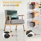 24PCS Extra Small Chair Leg Floor Protectors, Furniture Sliders, Chair Leg