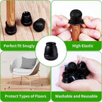 24 Pcs Extra Small Chair Leg Floor Protectors, Silicone Chair Leg Protectors - Image 6