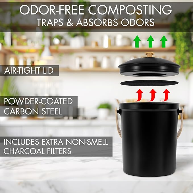 Beautiful Kitchen Compost Bin - Image 6