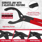HORUSDY 12" Adjustable Oil Filter Pliers, Adjustable Oil Filter Wrench Removal - Image 5