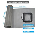 Stainless Steel Mesh Screen, 15.7"x47.2", Woven Fine Wire Mesh, Window Screen - Image 2