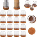 16Pcs Small Silicone Chair Leg Caps 1 inch, Furniture Pads