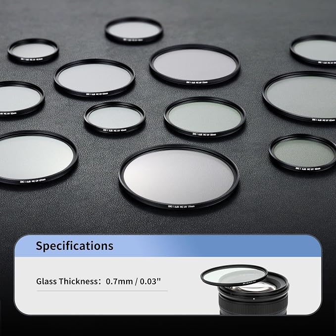JJC 72mm Ultra Low Reflectivity UV Lens Protection Filter - Image 7