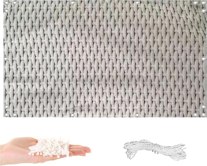 Fence Privacy Screen 2.6' x 26.2' UV Protection 96% Garden Fence, Easy by AYLFBFU