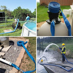 2 IN x 50 FT Pool Backwash Hose, Heavy Duty Flat Discharge Hose, Weather and - Image 8