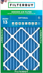 Filterbuy 12x24x2 Air Filter MERV 13 Optimal Smoke & Allergy Defense, by Filterbuy