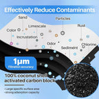 ICEPURE 1 Micron 20" x 2.5" Whole House CTO Carbon Sediment Water Filter - Image 4
