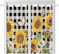 Sunflowers Bedroom Curtains 72 Inch Length, Window Curtains Tab Top by Unknown