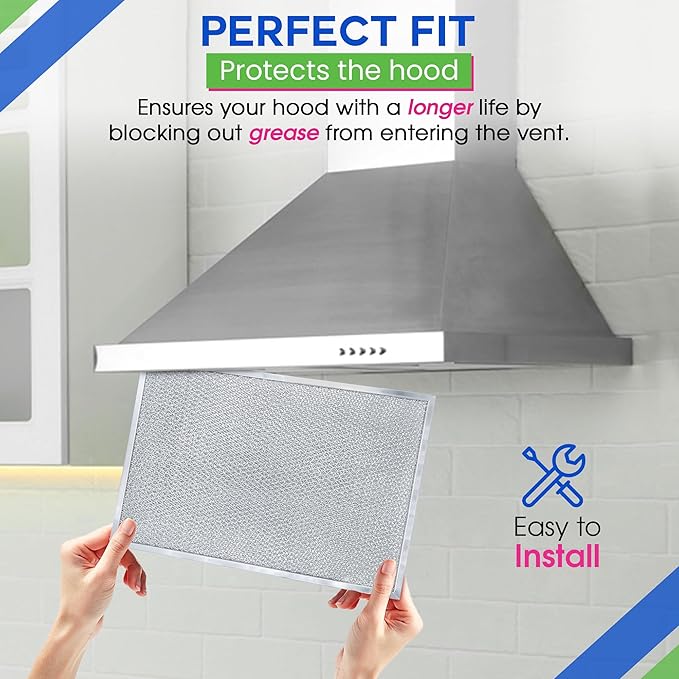 Bagean Stove Hood Vent Filter 11.81"x17.32" BPS1FA36 Compatible - Image 5