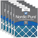 Nordic Pure 24x24x1 Pleated MERV 7 Air Filters 6 Pack by NordicPure