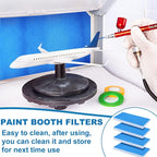 Nuenen 8 Pieces Paint Booth Filter Airbrush Booth Filter Spray Airbrush Spray - Image 5