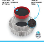 Fluval FX Carbon Foam, Replacement Aquarium Filter Media - Image 3