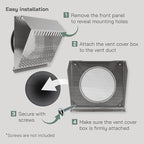 Vent Systems 8" Inch Exhaust Vent Cover - Image 4