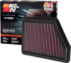 K&N High-Flow Original Lifetime Engine Air Filter: Increase Power: Premium by KNEngineeringInc