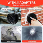 BLuesea Dryer Vent Cleaner Kit, 15-Piece Ultimate Dryer Cleaning Kit Include 40 - Image 3