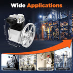 Air Compressor Pump Head, 2HP Air Compressor Pump-Head, 1500W Portable - Image 6