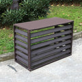 Freestanding Louvered Space Divider, outdoor garbage can enclosures, balcony by Unknown