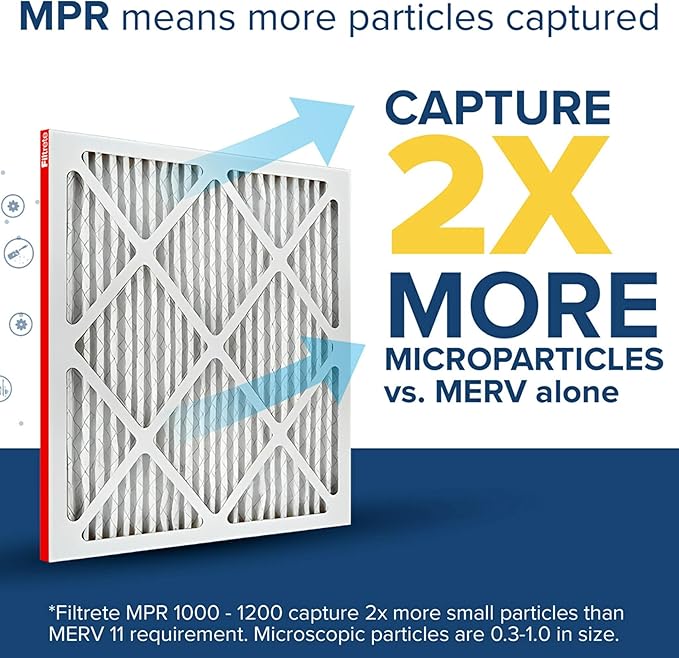 Filtrete 16x30x1 AC Furnace Air Filter, MERV 11, MPR 1000, Micro Allergen - Image 4