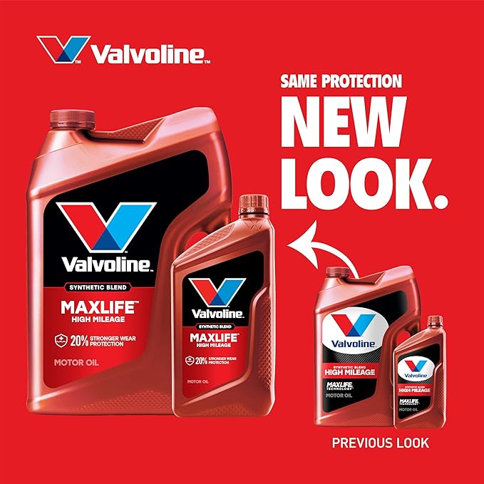 Valvoline High Mileage with MaxLife Technology 20W-50 Synthetic Blend Motor Oil - Image 3