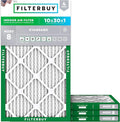 Filterbuy 10x30x1 Air Filter MERV 8 Essential Dust & Allergy Defense, by Filterbuy