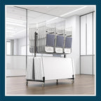 OEF Furnishings OEF42 Series Folding Table & Chair Cart, Heavy Duty Industrial - Image 15