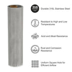 PATIKIL 40" L x 10" W Woven Wire Mesh, 30 Mesh 316L Stainless Steel Air Vent - Image 3