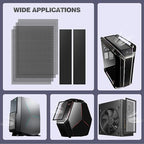MoKo 400x300mm DIY PC Case Dust Mesh Filter, PVC Dustproof Magnetic Dust Filter - Image 7