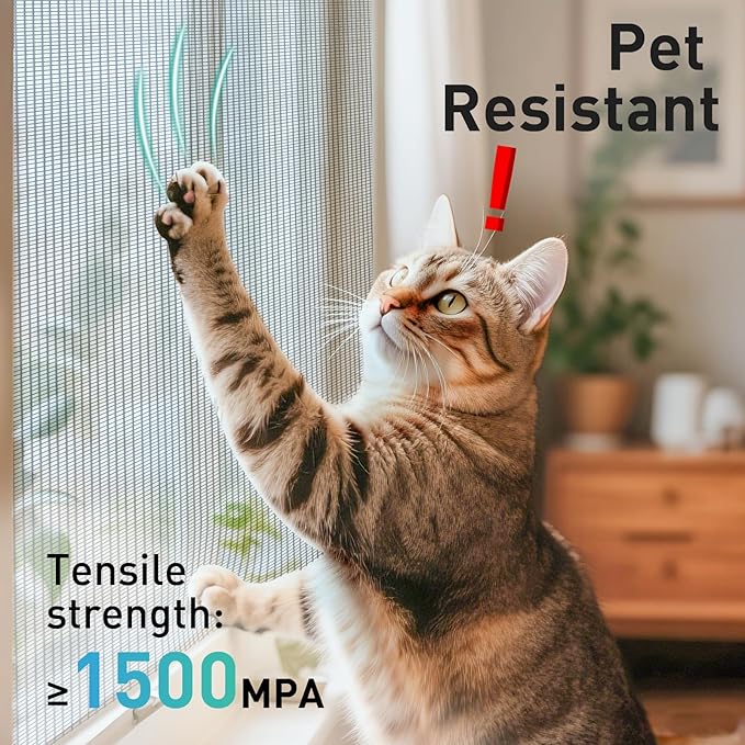304 Stainless Steel Mesh Window Screen Roll, 35IN x 10FT Black Metal Window - Image 6