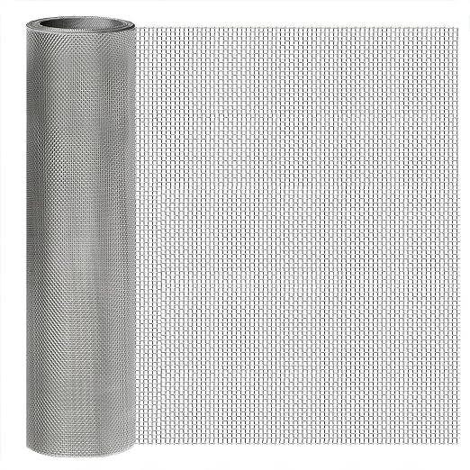 Stainless Steel Mesh Screen 10Mesh 304, 15.7" x 47.2" Metal Mesh Screen by welcometoyagjia