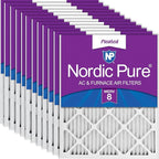 Nordic Pure 14x20x1 Pleated MERV 8 Air Filters 12 Pack by NordicPure