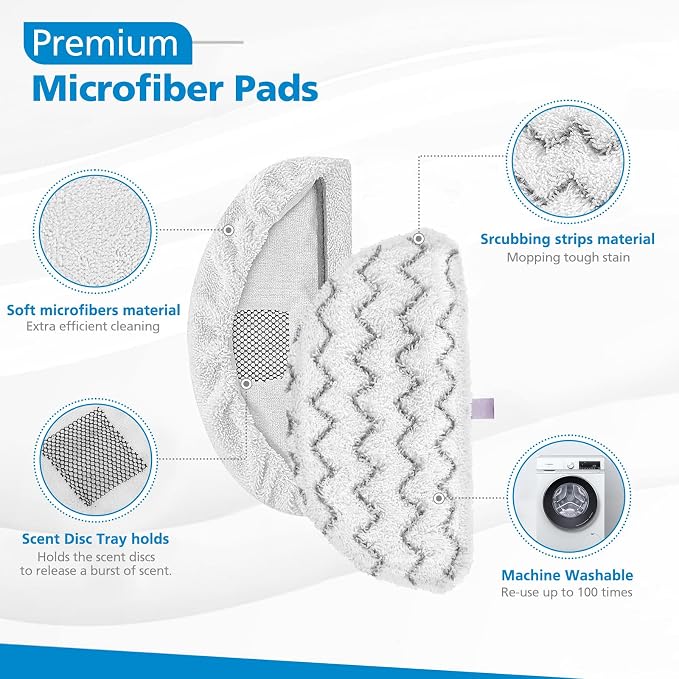iSingo 1940 for Bissell Steam Mop Pads for Bissell PowerFresh Steam Mop 1806 - Image 3