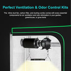 MELONFARM Air Filtration Kit, 8 Ft Ducting & Rubber Coupler, Air Cooling and - Image 9