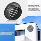 3inch 304 Stainless Steel Air Vents, Louvered Grille Cover Vent Hood Flat - Image 5