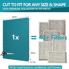 Reusable Air Filter 20x30, High Air Flow Cut to Fit Furnace Filters, MERV 6 - Image 2