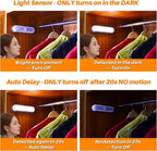 STAR-SPANGLED 3 Pack 7” Motion Sensor Lights Indoor Battery Operated, Stick on