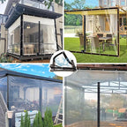 Curtain Patio Enclosure, Water Proof PVC Curtains - Image 7