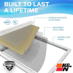 K&N 16x20x1 HVAC Furnace Air Filter, Lasts a Lifetime, Merv 11, the Last HVAC - Image 4