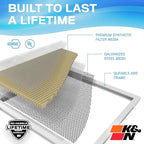 K&N 16x25x1 Air Filter, Merv 11, Washable Air Filter, the Last Furnace Filter - Image 4