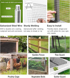 Livestock Fencing Roll Galvanised Welded Wire Mesh Roll Garden Chicken Wire - Image 4