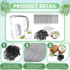 Lounsweer 100 Pcs Activated Charcoal Water Filter Coconut Shell Distiller - Image 3
